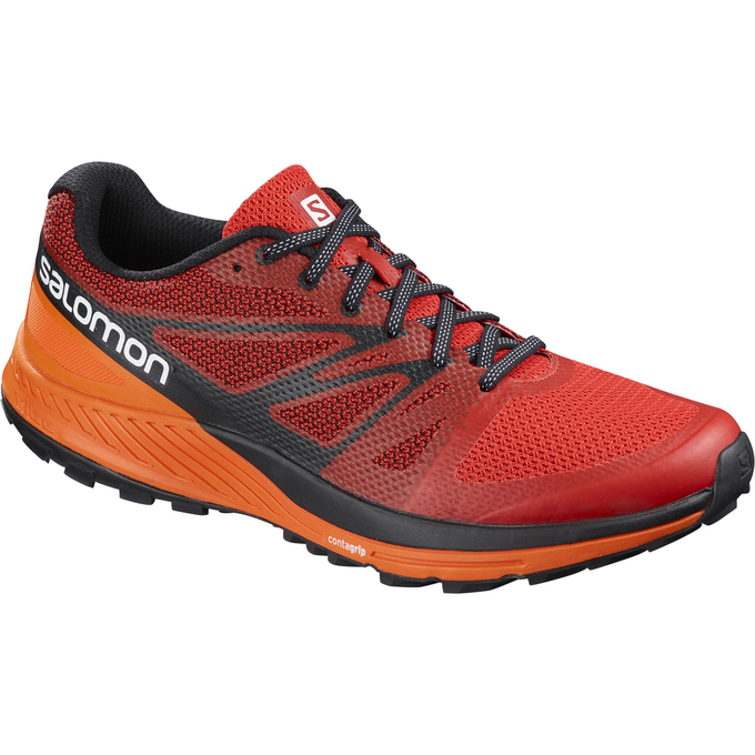 Zapatillas Trail Running Salomon Hombre Rojas / Naranjas - Salomon Argentina SENSE ESE ,481037-PAL